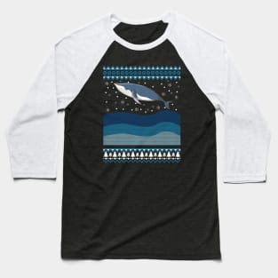 Christmas Orca Baseball T-Shirt